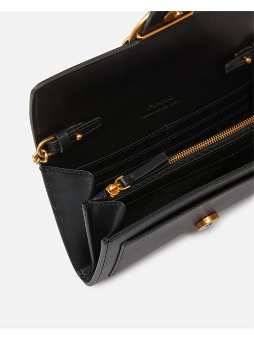 Portafoglio a tracolla piccolo Love Bag in pelle PINKO | 100062A0F1/Z99Q